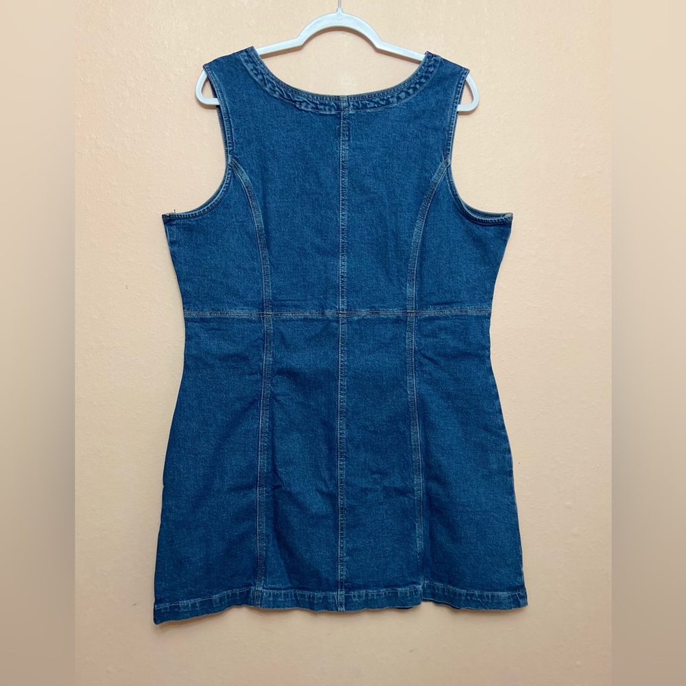 GAP Factory Denim Button-Front Mini Dress - Picture 3 of 3